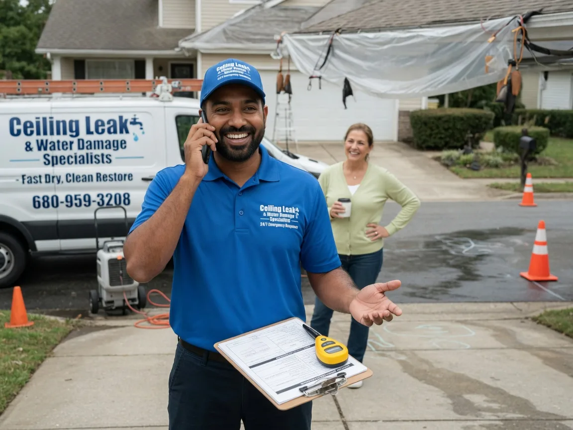 Ceiling Leak Cleanup Mount Laurel, NJ FAQs